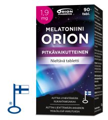 MELATONIINI ORION 1,9 MG PITKÄVAIK. 90 TABL