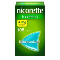 NICORETTE FRESHMINT 4 mg lääkepurukumi 105 fol